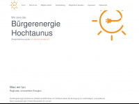 buergerenergie-hochtaunus.de Webseite Vorschau