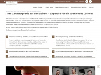 zahnarztpraxis-elbinsel.de Webseite Vorschau