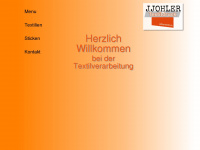 johlertextil.ch Webseite Vorschau