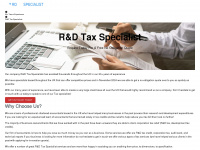 rdtaxspecialist.co.uk Webseite Vorschau