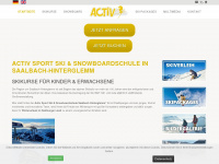 skischule-hinterglemm.com Webseite Vorschau