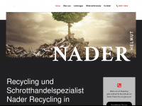 nader-recycling.de Webseite Vorschau