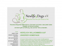 newlife4dogs.de Webseite Vorschau