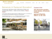 boccadoro-restaurant.de Webseite Vorschau