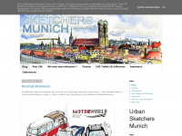 urbansketchersmunich.blogspot.com Webseite Vorschau