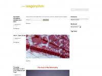 wegorythm.net Webseite Vorschau