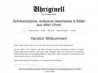 uhriginell.at Webseite Vorschau