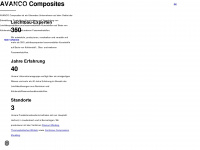 avanco-composites.de Webseite Vorschau