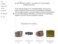 timeless-leather.de Webseite Vorschau