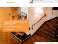 hotelsachsengang.com Webseite Vorschau