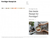 porridge-rezept.de Webseite Vorschau