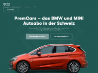 premcars.ch Webseite Vorschau