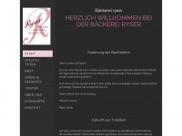 ryser-baeckerei.ch Webseite Vorschau