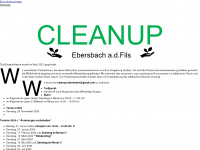 cleanup-ebersbach-fils.com Webseite Vorschau