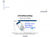 activity-time-recording.com Webseite Vorschau