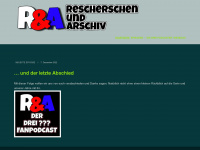 rescherschen-und-arschiv.de Webseite Vorschau