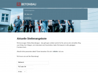 betonbau-karriere.com Webseite Vorschau