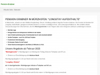 pension-grabner.at Webseite Vorschau