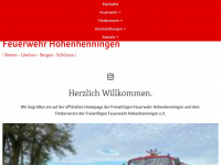 feuerwehr-hohenhenningen.de Webseite Vorschau