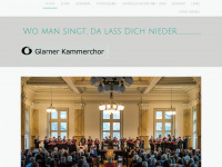 glkammerchor.ch Webseite Vorschau