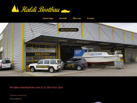 haldibootbau.ch Webseite Vorschau
