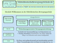 mitteldeutschebewegungsschule.de Webseite Vorschau