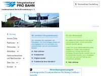 pro-bahn-berlin-brandenburg.de Webseite Vorschau