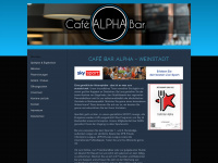 cafe-bar-alpha.de Webseite Vorschau