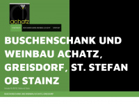 achatz-wein.at Webseite Vorschau