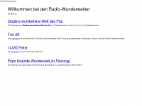 radio-wunderwelten.de Webseite Vorschau