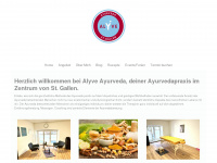 alyve-ayurveda.ch Webseite Vorschau