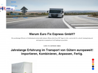 euro-fix-express.de Webseite Vorschau