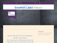 einewelt-altbach.de Webseite Vorschau