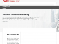 awi-ordercenter.de Webseite Vorschau