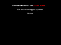 sandrohuber.ch Webseite Vorschau