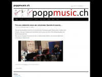 poppmusic.ch Webseite Vorschau