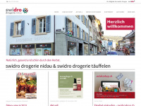 swidro-drogerie-nidau.ch Webseite Vorschau