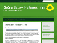 gruene-hassmersheim.de Webseite Vorschau