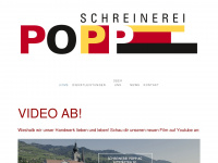 schreinereipopp.ch Webseite Vorschau