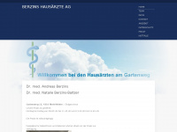 berzinshausaerzteag.ch Webseite Vorschau