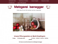 metzg-isenegger.ch Webseite Vorschau