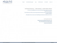 baechligmbh.ch Webseite Vorschau