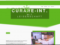 curare-int.com Webseite Vorschau