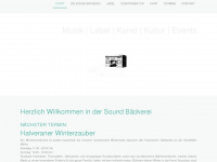 sound-baeckerei.de Webseite Vorschau