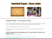 basketballregeln.net Webseite Vorschau