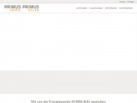 primus-energie.de Webseite Vorschau