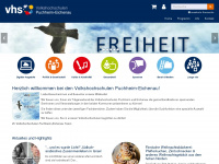 vhs-pucheich.de Webseite Vorschau