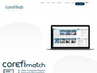 corefihub.com Webseite Vorschau