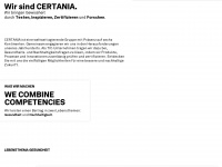 certania.com Webseite Vorschau