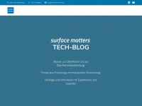 surfacematters.tech Webseite Vorschau